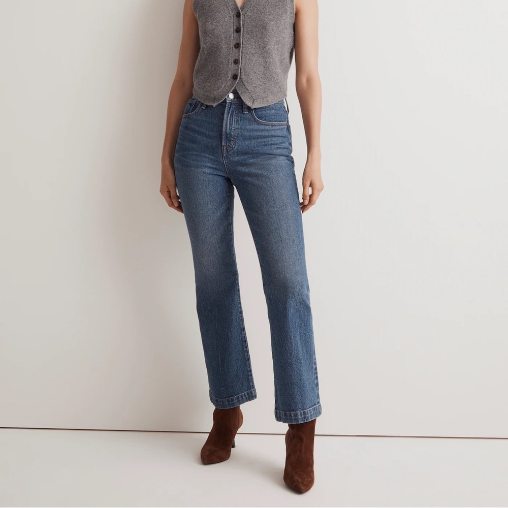Madewell Jeans- The Perfect Vintage Flare Crop 29 Petite